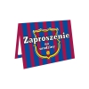 ZAPROSZENIE NA URODZINY FC BARCELONA MESSI LEWANDOWSKI + KOPERTA