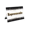 ZAPROSZENIE UNIWERSALNE NA KAŻDĄ OKAZJĘ ELEGANCKIE BLACKGOLD + KOPERTA