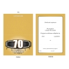 ZAPROSZENIE NA 70 URODZINY ZŁOTE GOLD ELEGANCKIE LUXURY + KOPERTA