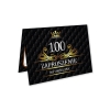 ZAPROSZENIE NA 100 URODZINY LUX CZARNE LUXURY + KOPERTA