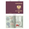 ZAPROSZENIE NA 60 URODZINY PASZPORT + KOPERTA