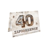 ZAPROSZENIE NA 40 URODZINY STARE ŚMIESZNE RDZA ZARDZEWIAŁE + KOPERTA