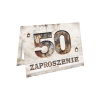 ZAPROSZENIE NA 50 URODZINY STARE ŚMIESZNE RDZA ZARDZEWIAŁE + KOPERTA