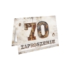 ZAPROSZENIE NA 70 URODZINY STARE ŚMIESZNE RDZA ZARDZEWIAŁE + KOPERTA