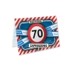 ZAPROSZENIE NA 70 URODZINY ZNAK MANDAT WEZWANIE ZAKAZ + KOPERTA