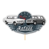 TOPPER NA 40 URODZINY TORT CIASTO PRL FIAT 125 126 LICZNIK VINTAGE RETRO
