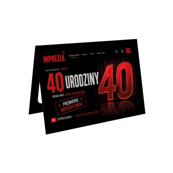 ZAPROSZENIE NA 40 URODZINY NETFLIX IMPREZIX + KOPERTA