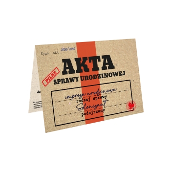 ZAPROSZENIE UNIWERSALNE NA KAŻDĄ OKAZJĘ AKTA SPRAWY + KOPERTA